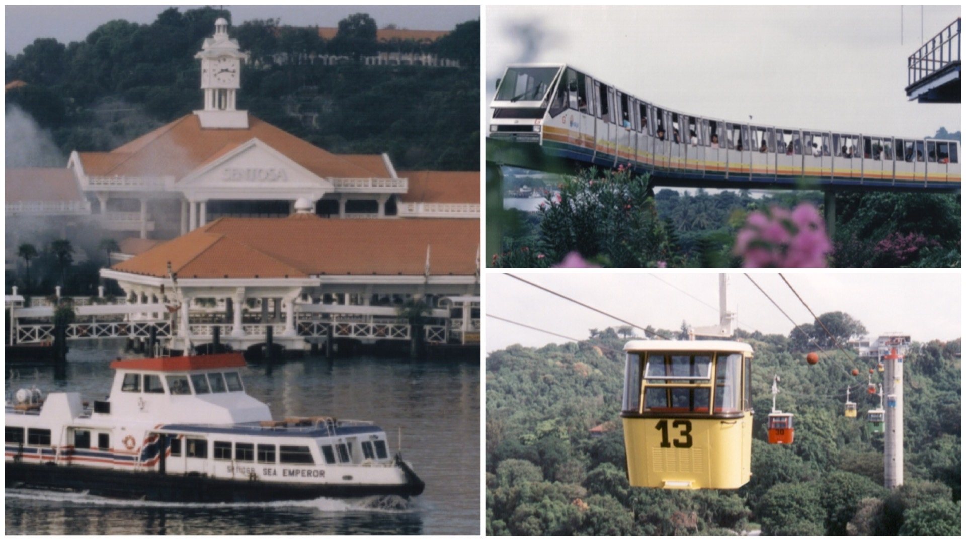 These photos of Sentosa's old ferry terminal, monorail and first-generation cable car are testament to how far the island has come as a State of Fun.