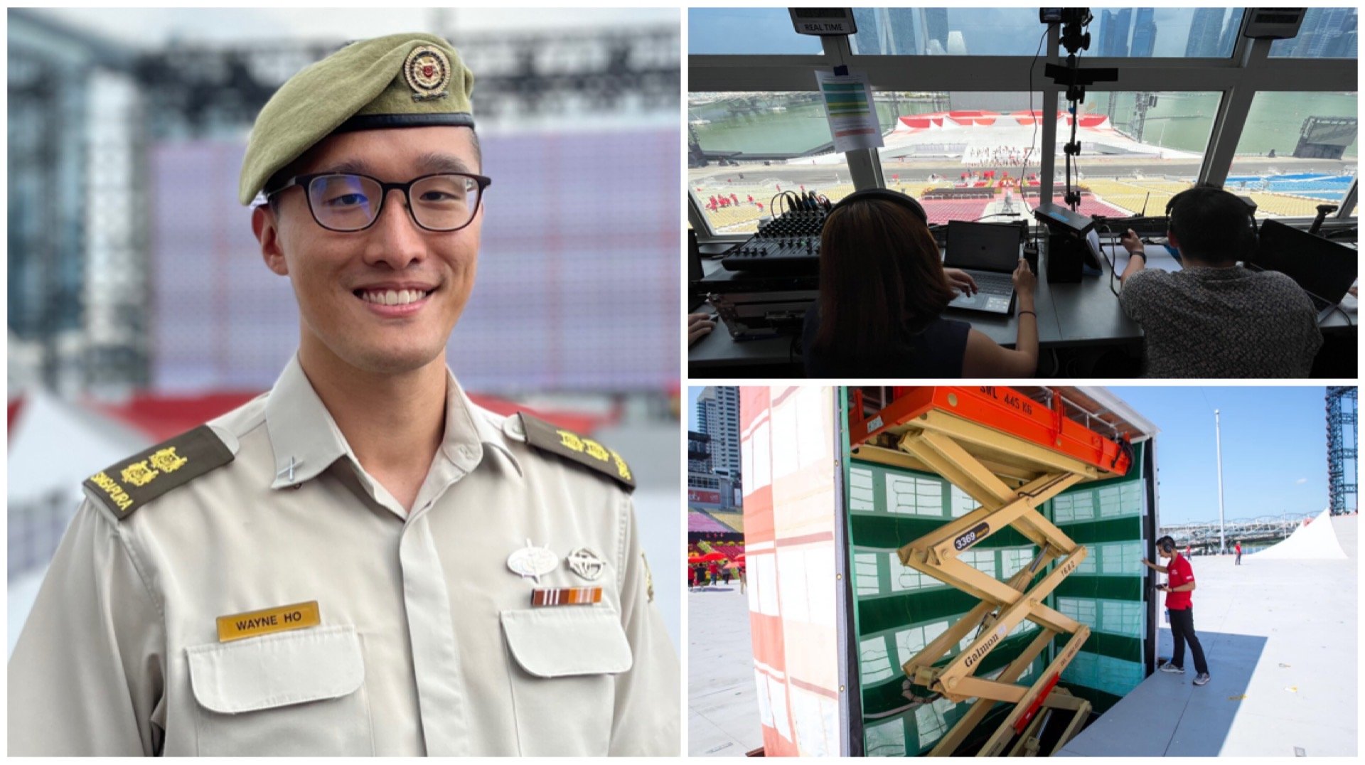 LTC Wayne Ho, Chairman of the Show Management, oversaw teams up in the Control Room as well as onstage, offstage and understage.